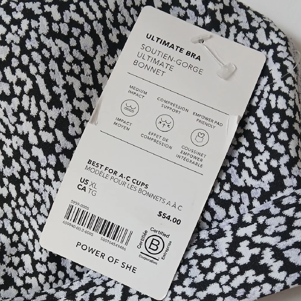 Athleta Ultimate Bra Power Of She Activewear Yoga Sports Bra XL - Picture 15 of 16